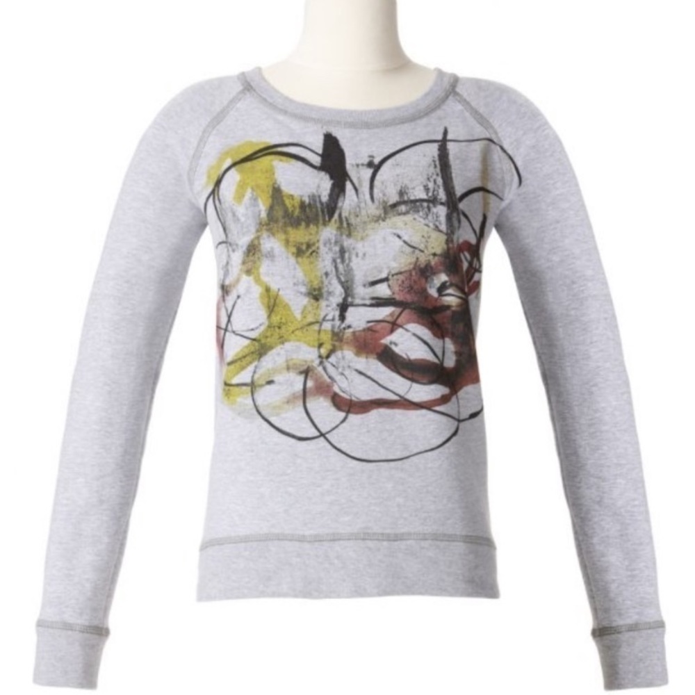 Proenza Schouler Crewneck pullover art print sweatshirt small
